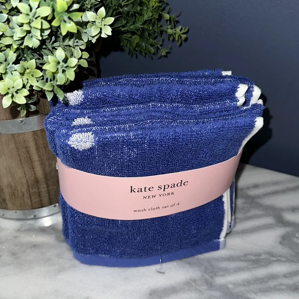 Kate spade set of 4 wash cloths